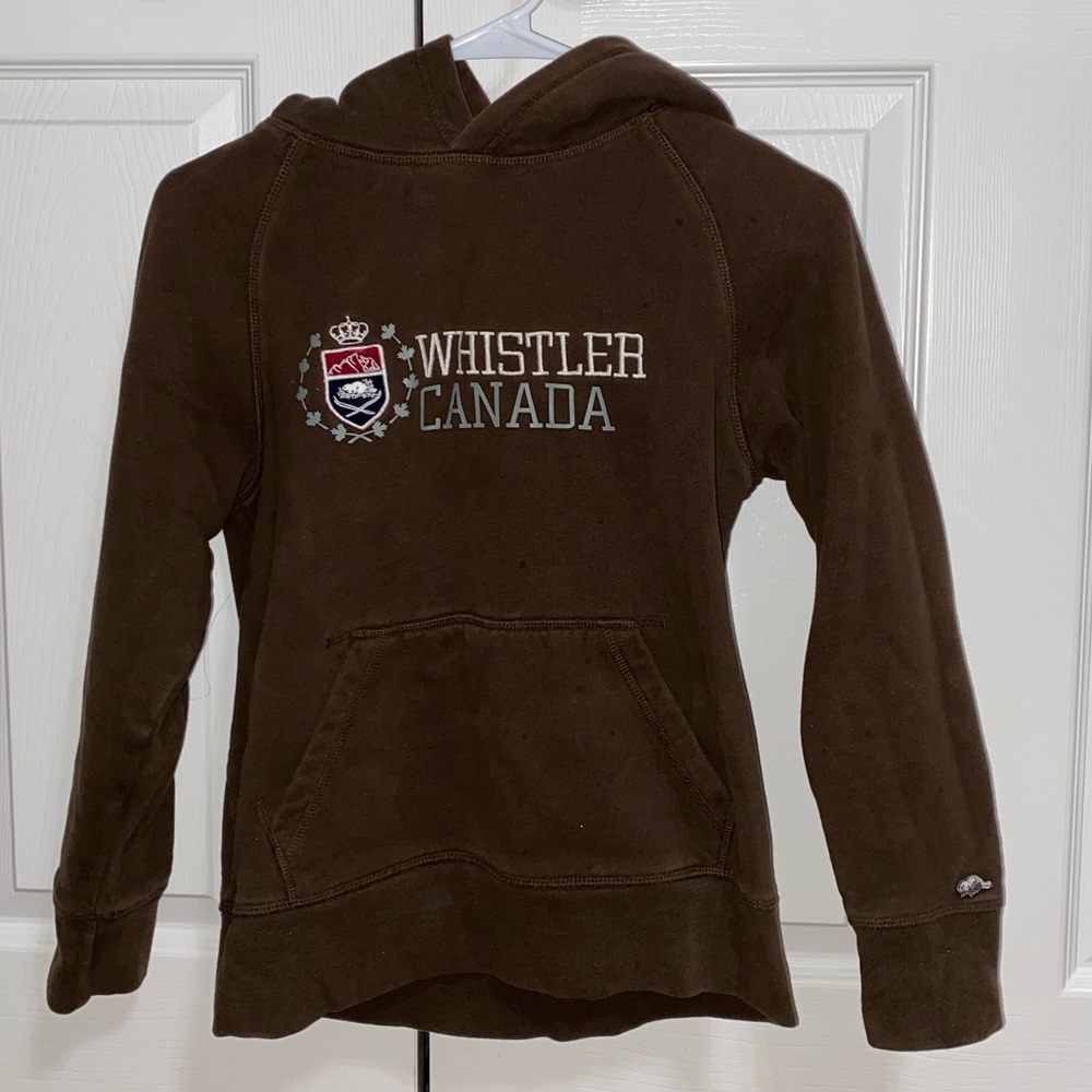 Roots Brown Hooded Jacket for Kids